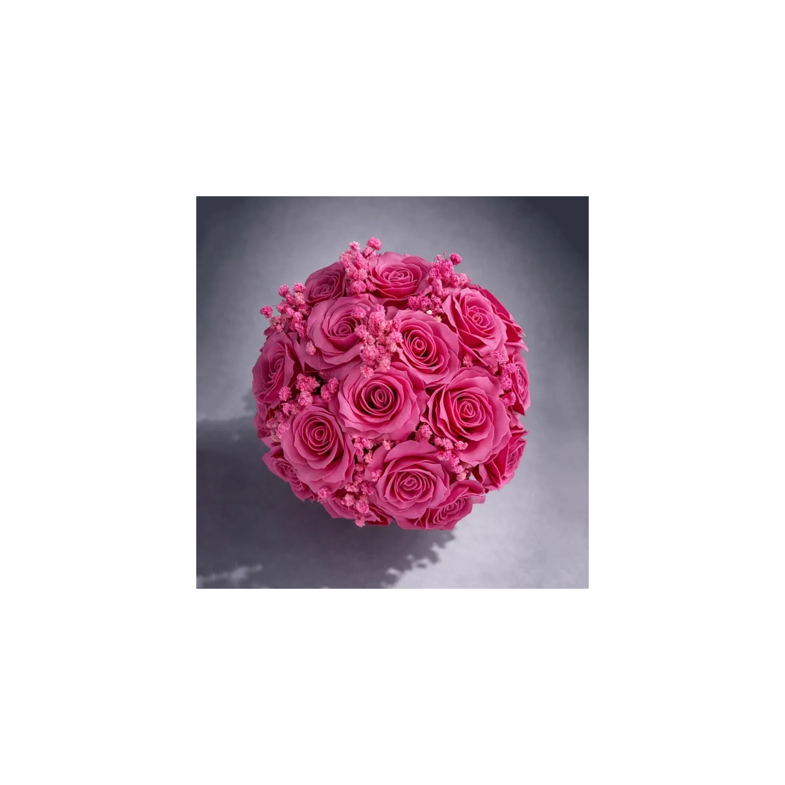 ECARLA Flower Box bukiet mydlanych kwiatów różowe RÓŻE 21szt BUK29