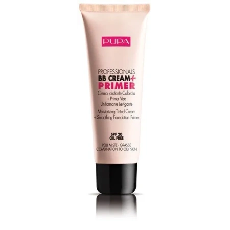 PUPA Professionals BB Cream & Primer SPF20 002 Sand Cera mieszana i tłusta 50ml