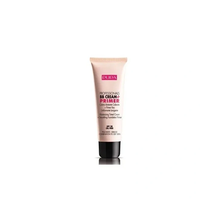 PUPA Professionals BB Cream & Primer SPF20 002 Sand Cera mieszana i tłusta 50ml