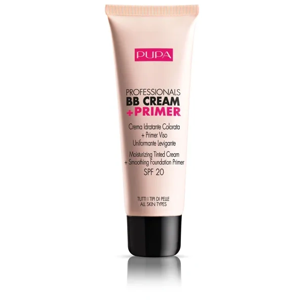 PUPA Professionals BB Cream & Primer SPF20 002 Sand każdy typ cery 50ml