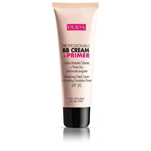 PUPA Professionals BB Cream & Primer SPF20 001 Nude każdy typ cery 50ml