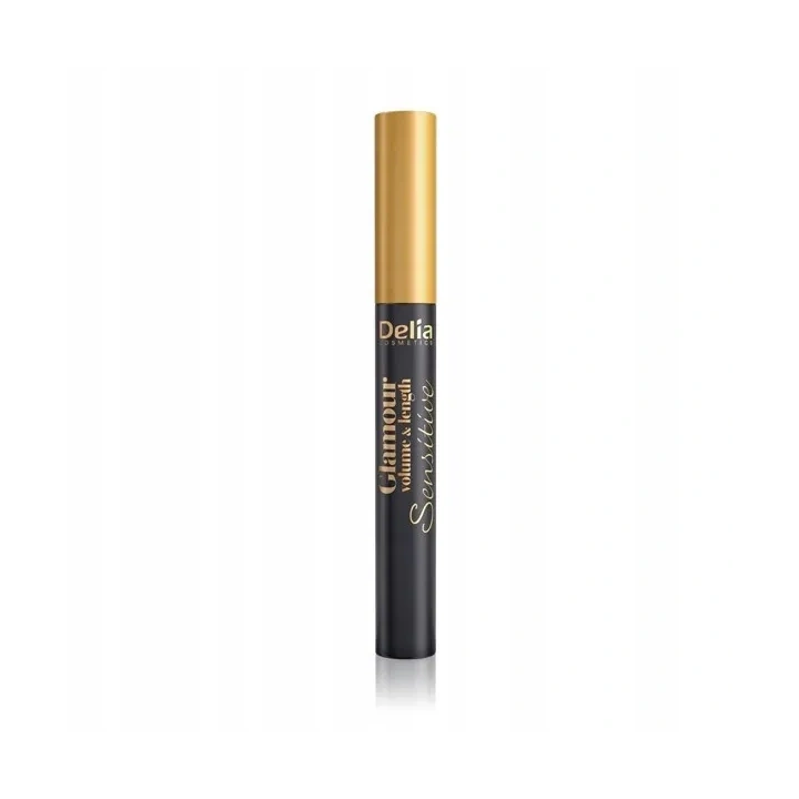 DELIA Glamour Sensitive tusz do rzęs pogrubiająco-wydłużający 02 Czarny 11ml