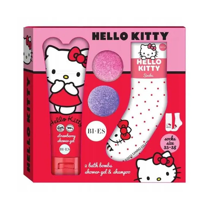 BIES Hello Kitty zestaw kąpielowy ze skarpetkami 