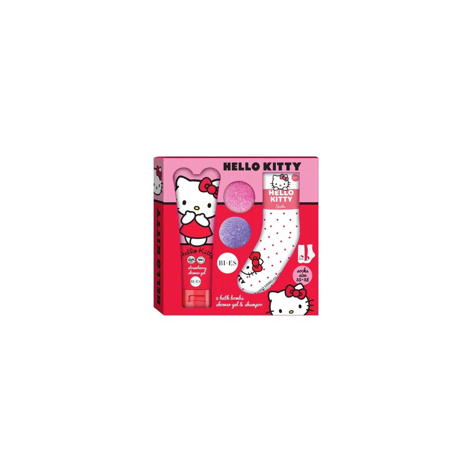 BIES Hello Kitty zestaw kąpielowy ze skarpetkami 