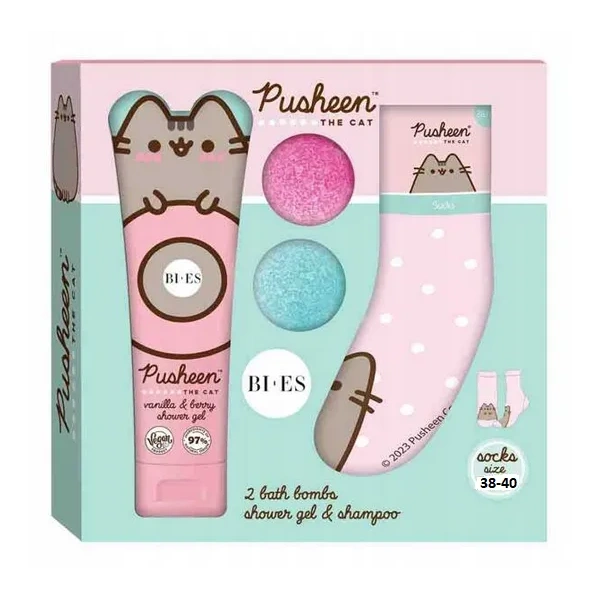 BIES Pusheen The Cat zestaw kąpielowy ze skarpetkami 38-40