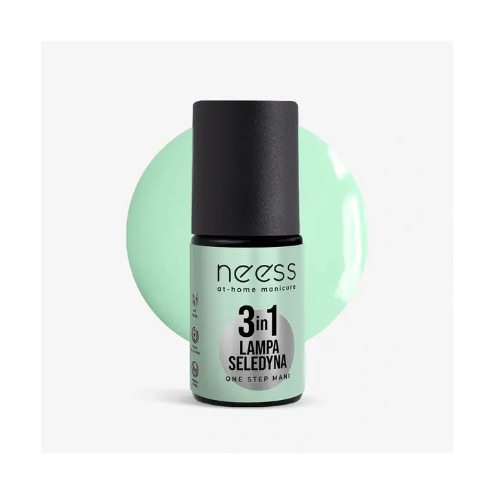NEESS One Step Mani lakier hybrydowy 3w1 Lampa Seledyna 4ml