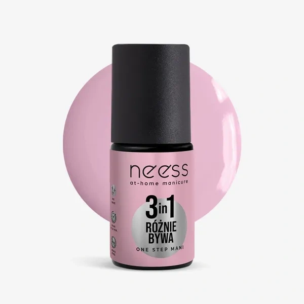 Neess NEESS One Step Mani lakier hybrydowy 3w1 Różnie Bywa 4ml