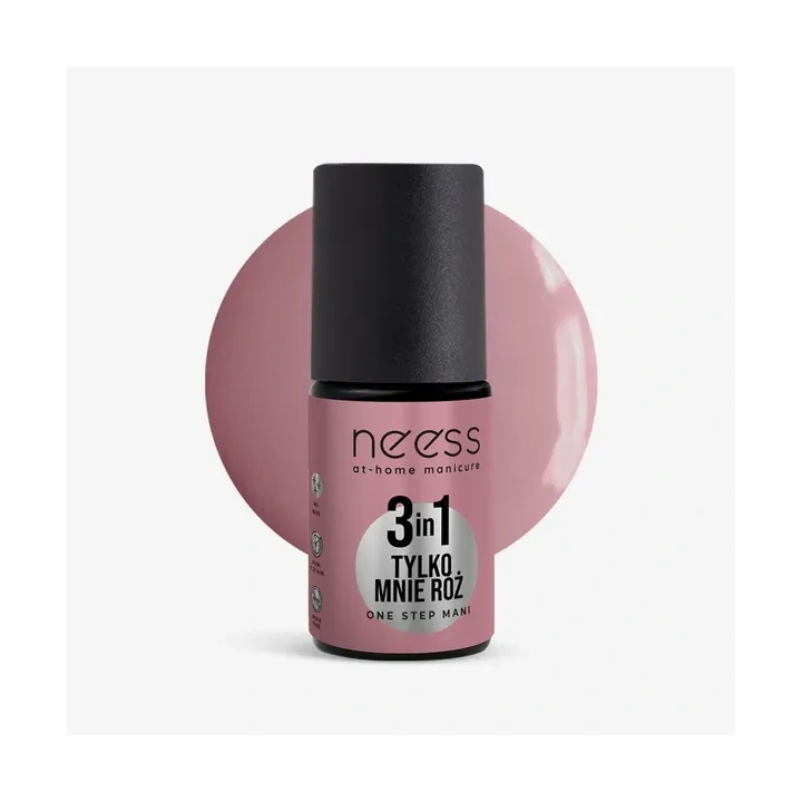 NEESS One Step Mani lakier hydrydowy 3w1 Tylko Mnie Róż 4ml