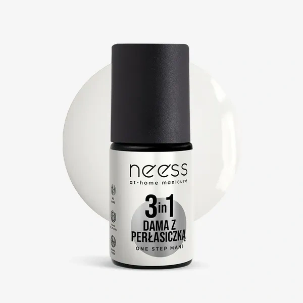 NEESS One Step Mani lakier hybrydowy 3w1 Dama z Perłasiczką 4ml