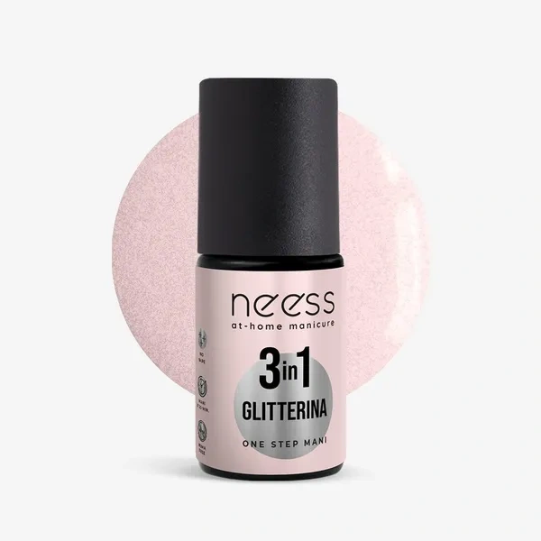 Neess NEESS One Step Mani lakier hydrydowy 3w1 Glitterina 4ml
