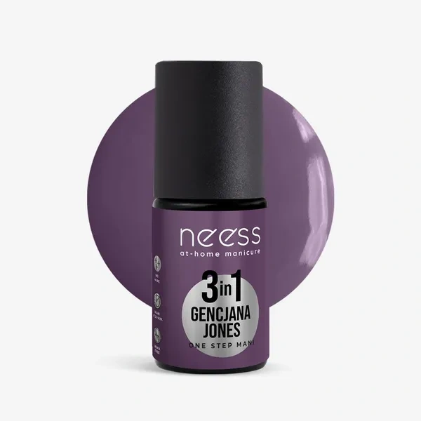 NEESS One Step Mani lakier hydrydowy 3w1 Gencjana Jones 4ml
