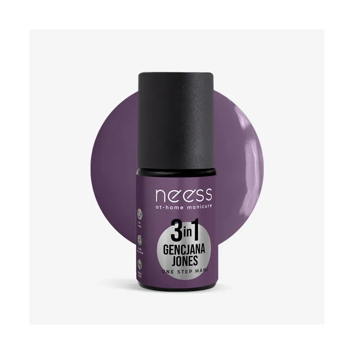 NEESS One Step Mani lakier hydrydowy 3w1 Gencjana Jones 4ml