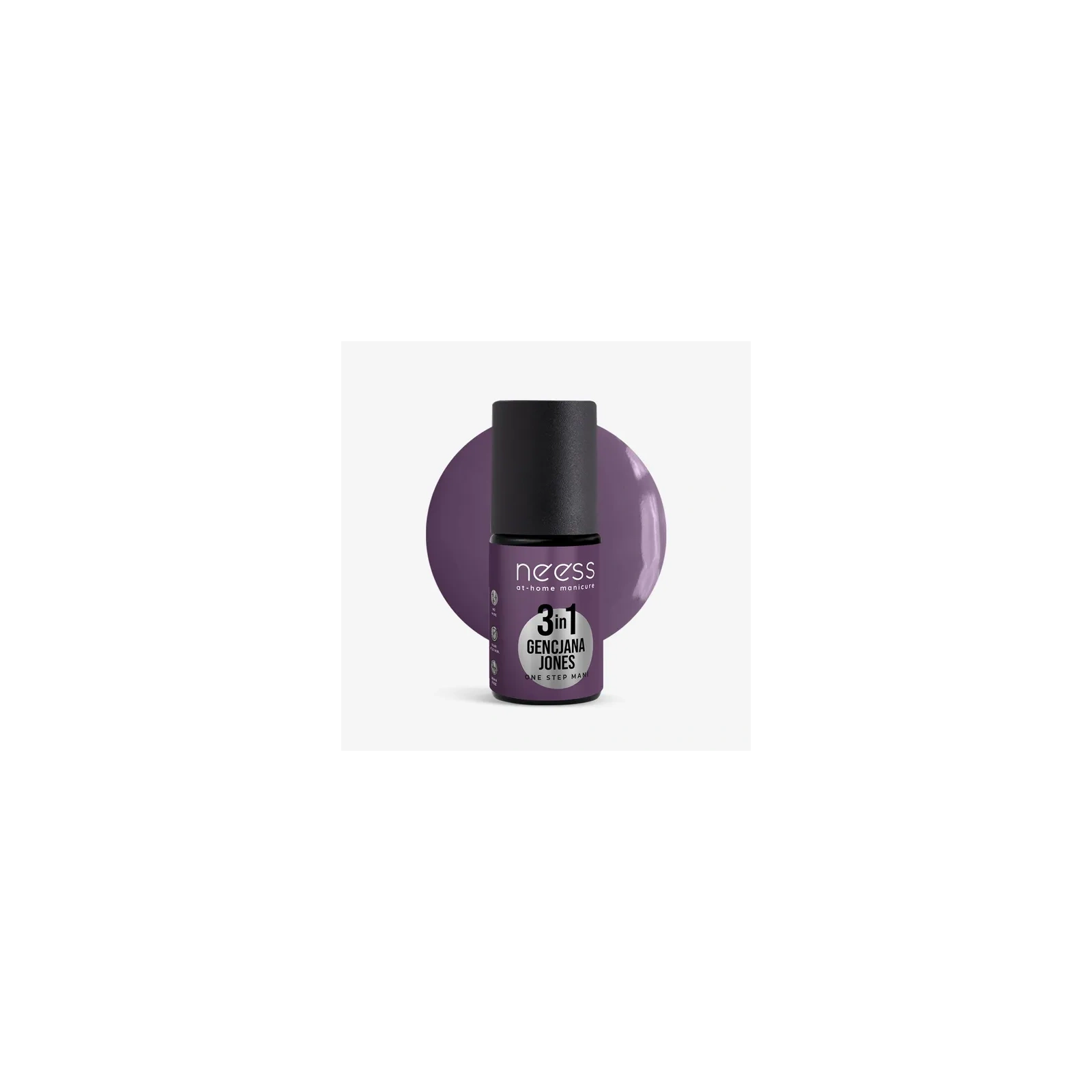 NEESS One Step Mani lakier hydrydowy 3w1 Gencjana Jones 4ml