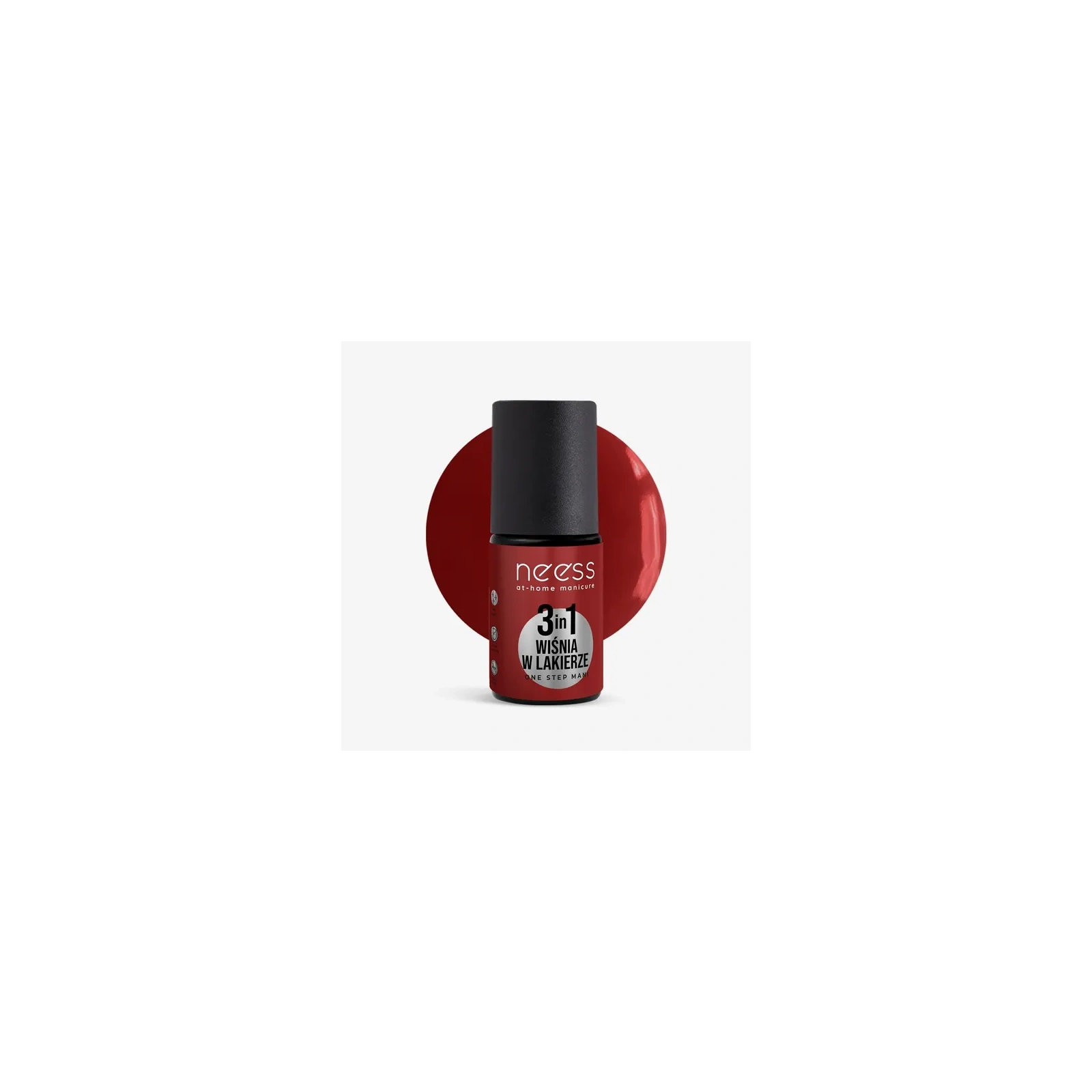 NEESS One Step Mani lakier hybrydowy 3w1 Wiśnia w Lakierze 4ml