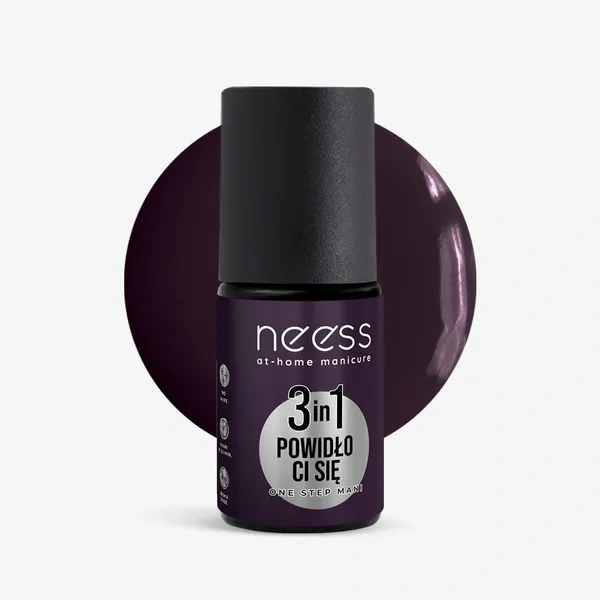 NEESS One Step Mani lakier hybrydowy 3w1 Powidło Ci Się 4ml
