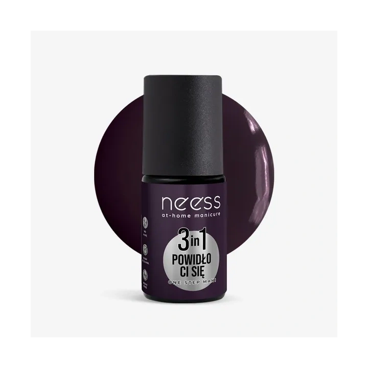 NEESS One Step Mani lakier hybrydowy 3w1 Powidło Ci Się 4ml