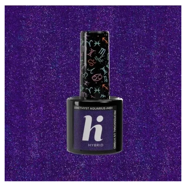 HI HYBRID Lakier hybrydowy 451 Amethyst Aquarius 5ml