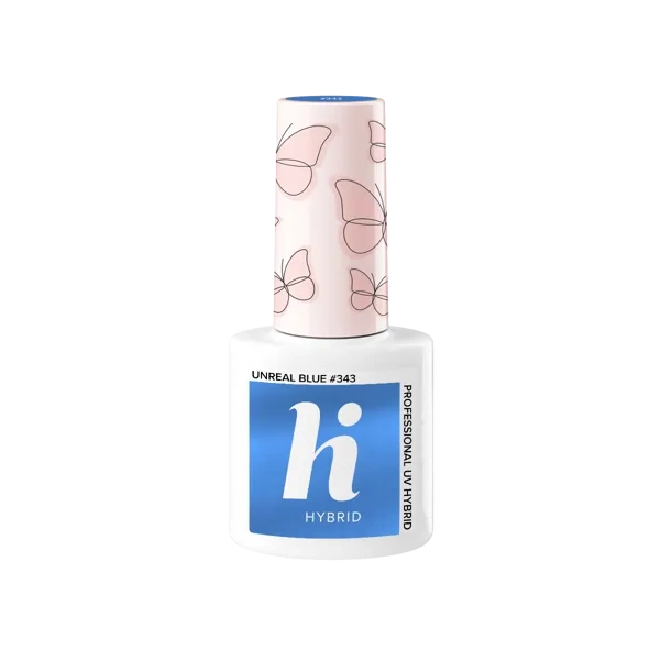 HI HYBRID Lakier hybrydowy Butterflies 343 Unreal Blue 5ml