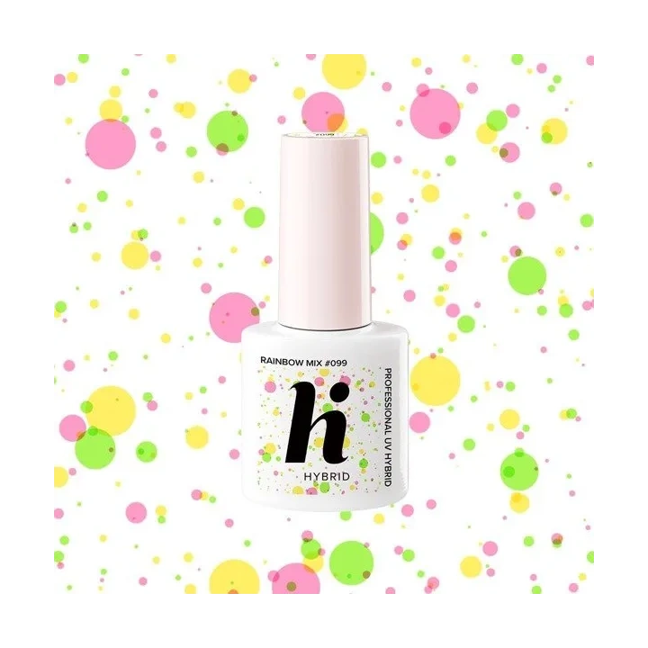 HI HYBRID Lakier hybrydowy POP 099 Rainbow Mix 5ml