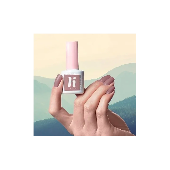 HI HYBRID Lakier hybrydowy 409 Brown Nude 5ml