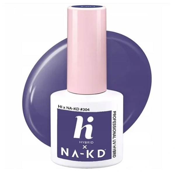 HI HYBRID Lakier hybrydowy NAKD 304 Heather Wind 5ml