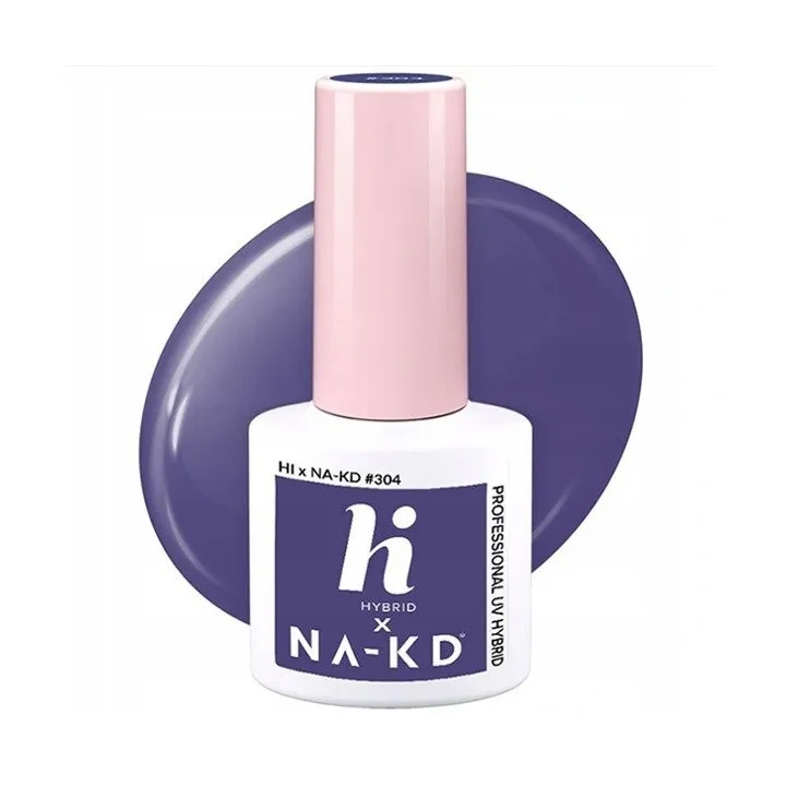 HI HYBRID Lakier hybrydowy NAKD 304 Heather Wind 5ml