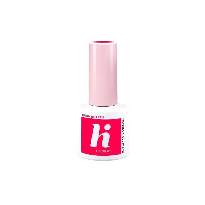 HI HYBRID Lakier hybrydowy 233 Neon Red 5ml