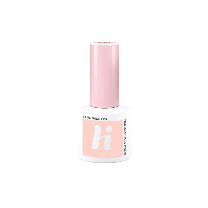 HI HYBRID Lakier hybrydowy 107 Pure Nude 5ml