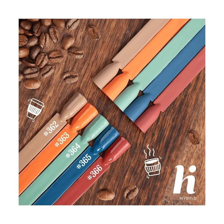 HI HYBRID Hema Free Coffeehouse lakier hybrydowy 363 Pumpkin Spice Latte 5ml