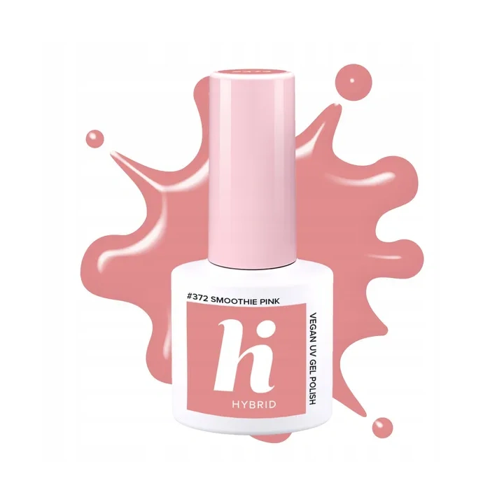 HI HYBRID lakier hybrydowy 372 Smoothie Pink 5ml