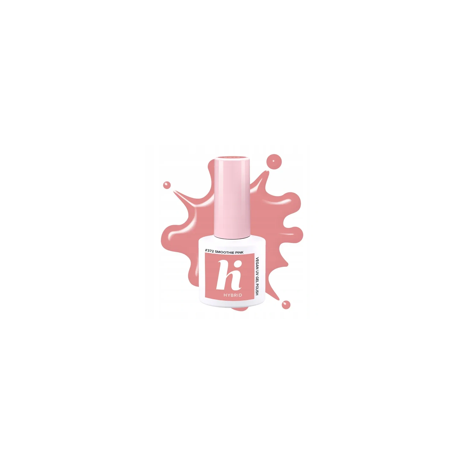 HI HYBRID lakier hybrydowy 372 Smoothie Pink 5ml