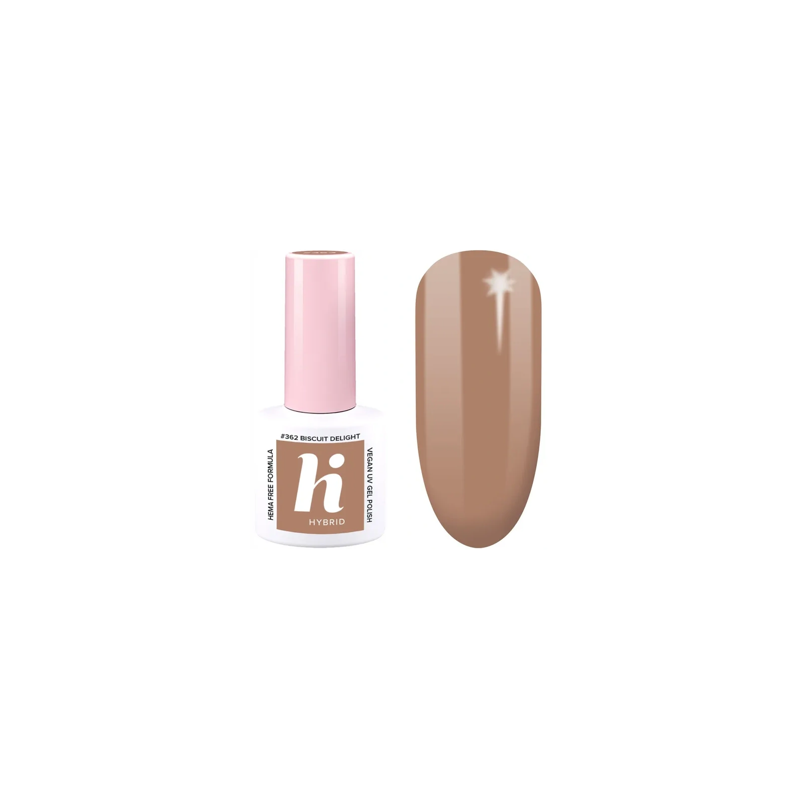HI HYBRID Coffeehouse lakier hybrydowy Hema Free 362 Biscuit Delight 5ml