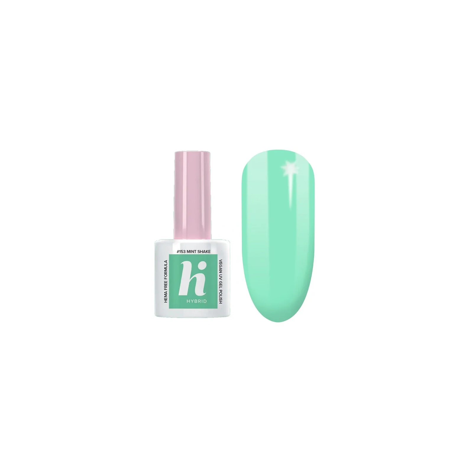 HI HYBRID Palm Springs lakier hybrydowy Hema Free 153 Mint Shake 5ml