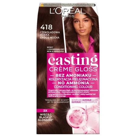 LOREAL Casting Creme Gloss 418 Czekoladowa mokka