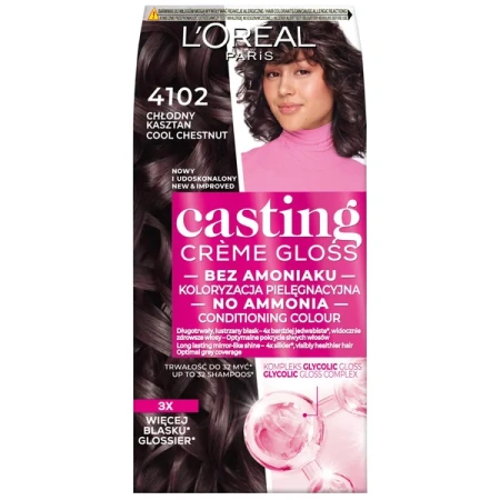 LOREAL Casting Creme Gloss 4102 Chłodny Kasztan