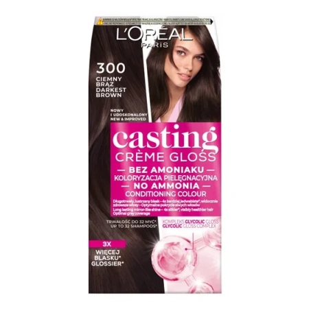 LOREAL Casting Creme Gloss 300 Ciemny Brąz