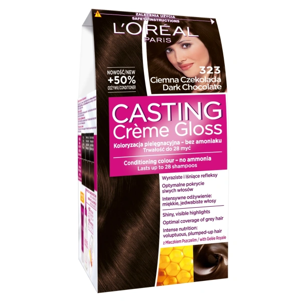 LOREAL Casting Creme Gloss 323 Ciemna Czekolada