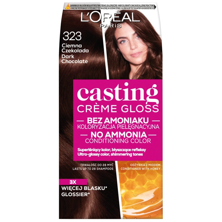 LOREAL Casting Creme Gloss 323 Ciemna Czekolada