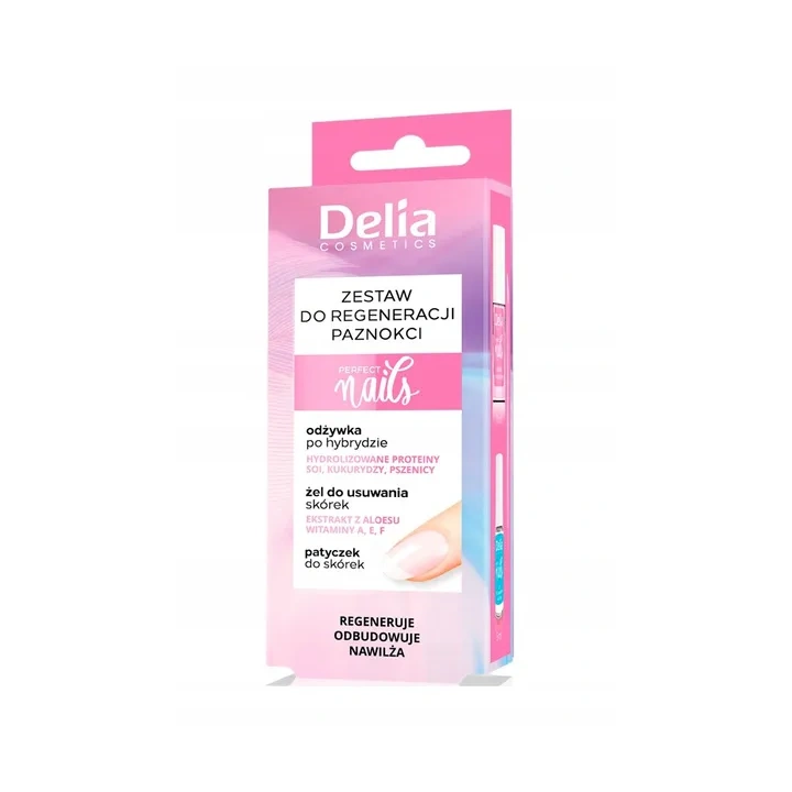 DELIA Perfect Nails zestaw do regeneracji paznokci po hybrydzie