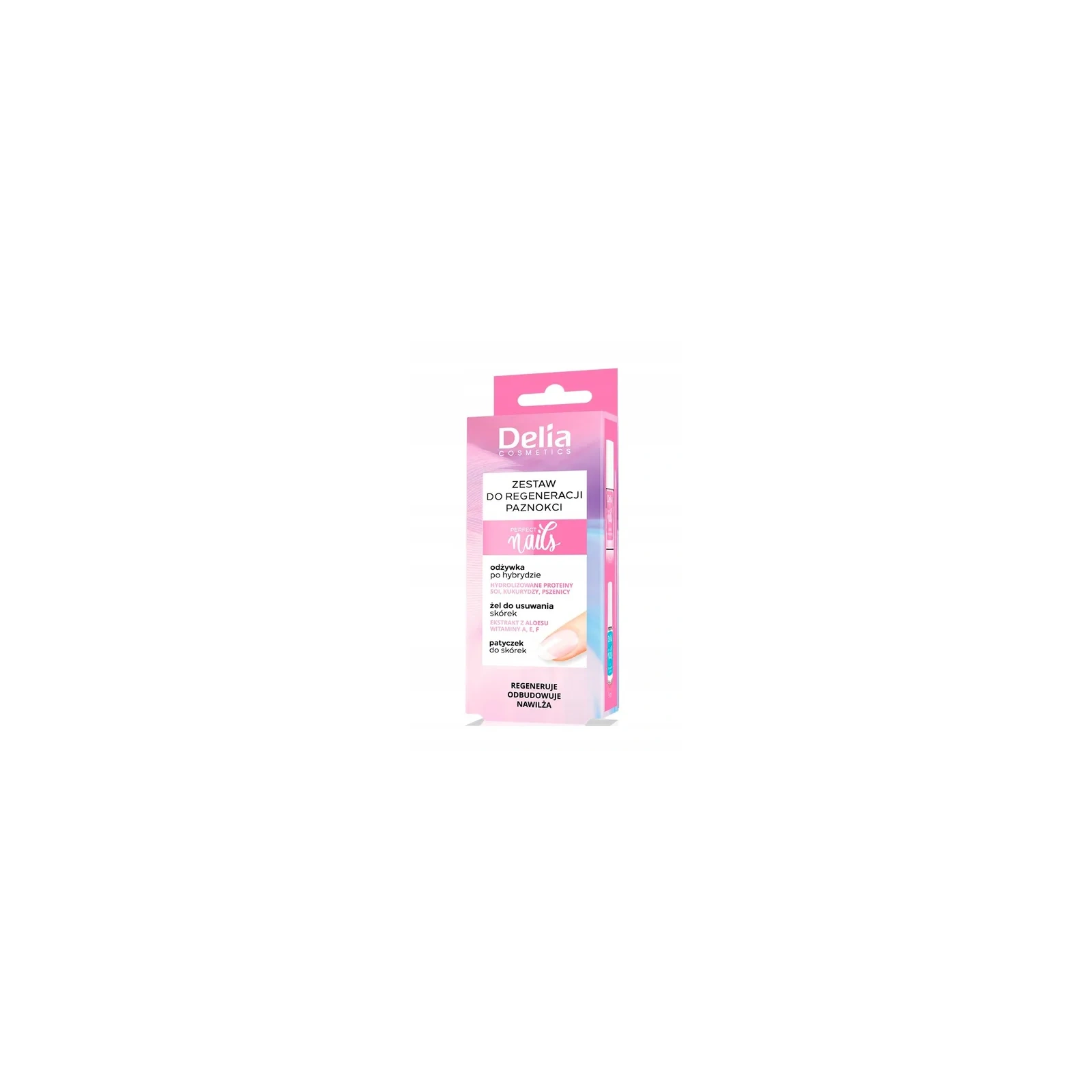 DELIA Perfect Nails zestaw do regeneracji paznokci po hybrydzie
