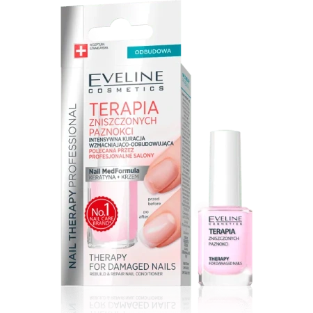 EVELINE Nail Therapy odżywka do zniszczonych paznokci 12ml
