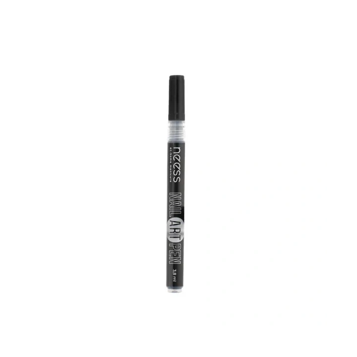 NESS Nail Art Pen pisak do zdobienia paznokci Czarny 2451 3,8ml