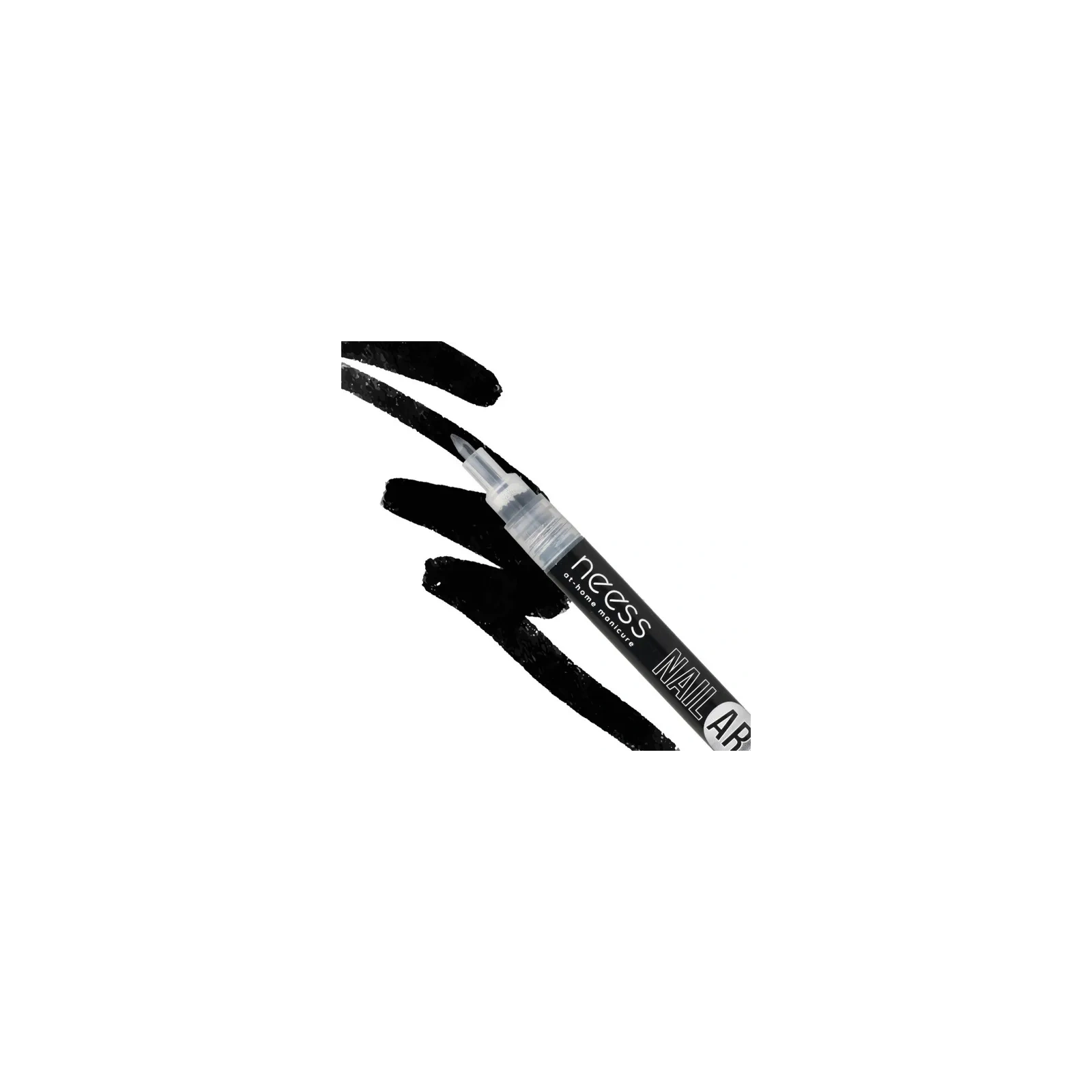 NESS Nail Art Pen pisak do zdobienia paznokci Czarny 2451 3,8ml