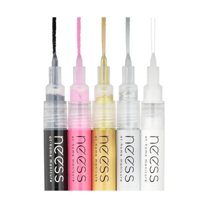 NESS Nail Art Pen pisak do zdobienia paznokci Czarny 2451 3,8ml