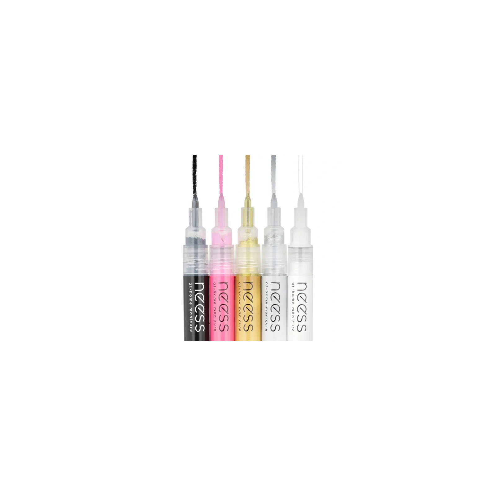 NESS Nail Art Pen pisak do zdobienia paznokci Czarny 2451 3,8ml