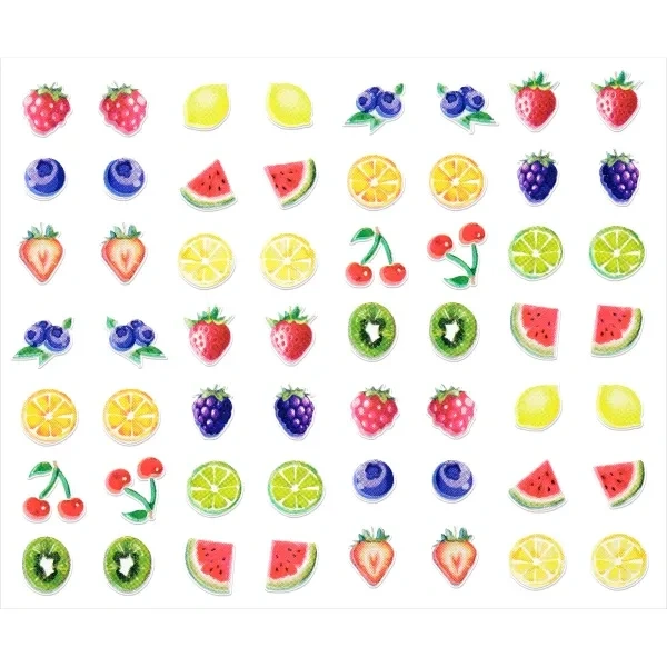 ESSENCE Let's Get Juicy Fruity naklejki na paznokcie Nail Sticker 56szt