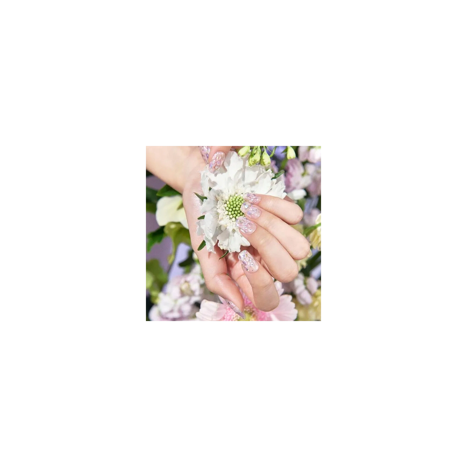 OHORA lakier hybrydowy w naklejce M Petal Rain ND-351 30szt 
