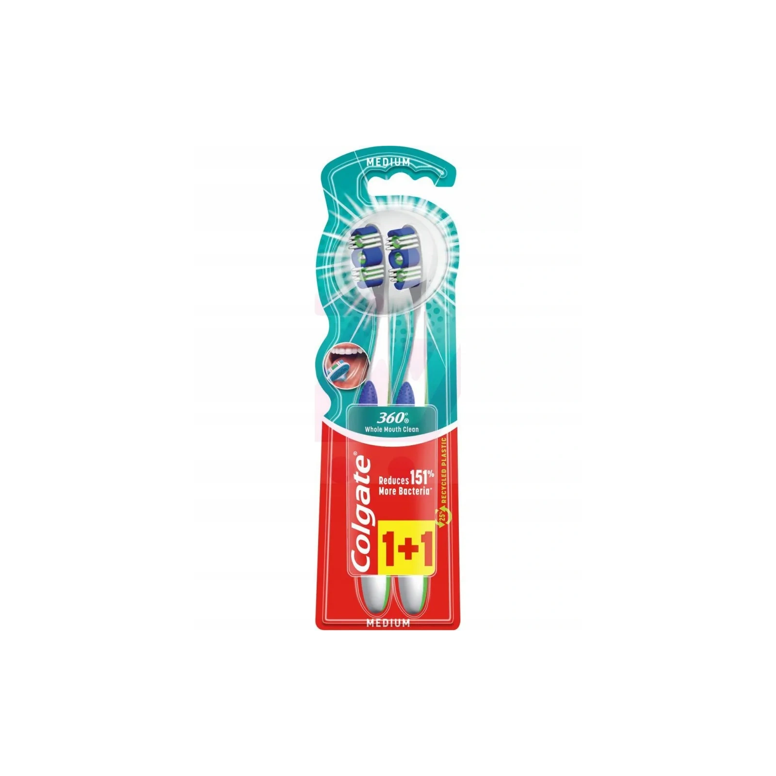 COLGATE 360 Deep Clean szczoteczka do zębów Medium 2szt