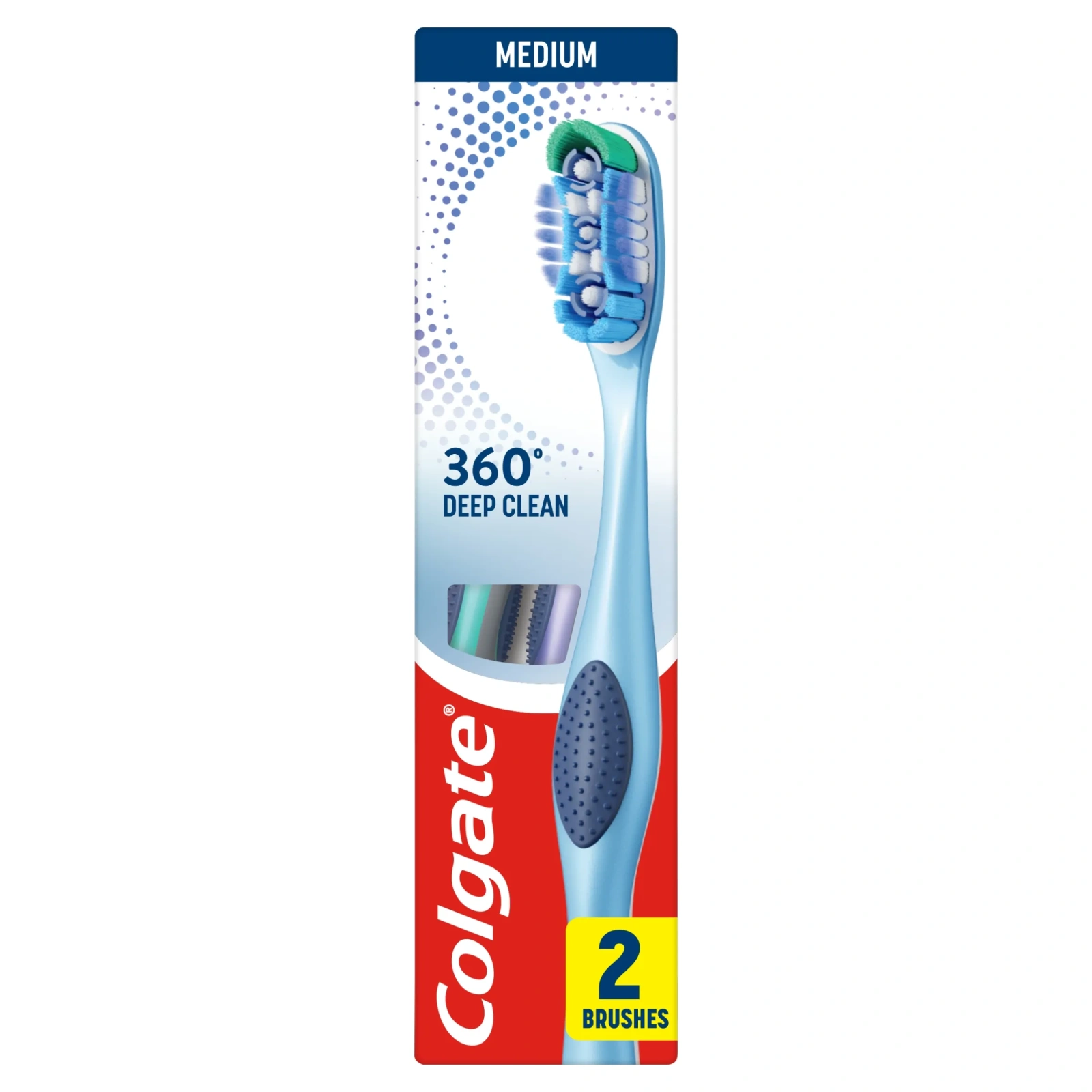 COLGATE 360 Deep Clean szczoteczka do zębów Medium 2szt