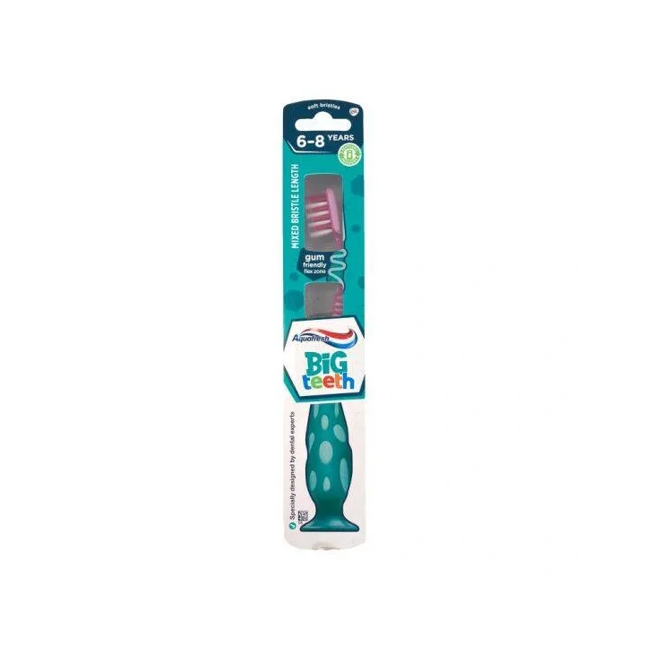 AQUAFRESH Big Teeth szczoteczka do zębów dla dzieci 6-8 lat Soft 